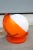 Pop Art Orange White Ball Table Lamp from Guzzini, 1960s, in Very Good conditions. Designed 1960 to 1969 I have official...