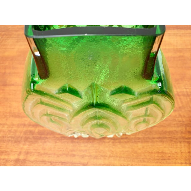 Green Vintage Finnish Glass Vase by Kaj Blomqvist for Kumela For Sale - Image 8 of 18