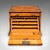 1900 - 1909 Antique Stationery Box, English, Golden Oak, Fall Front Desk Tidy, Edwardian For Sale - Image 5 of 12