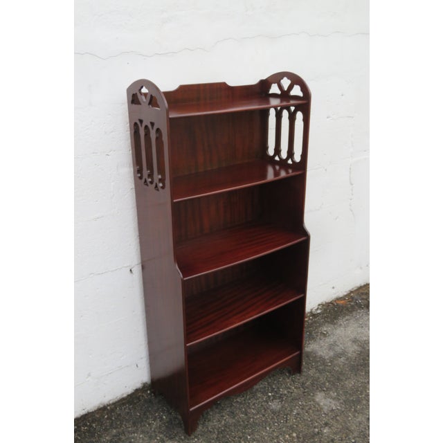 Mahogany 1940s Bookcase Display Shelving Cabinet 6282 For Sale - Image 10 of 11