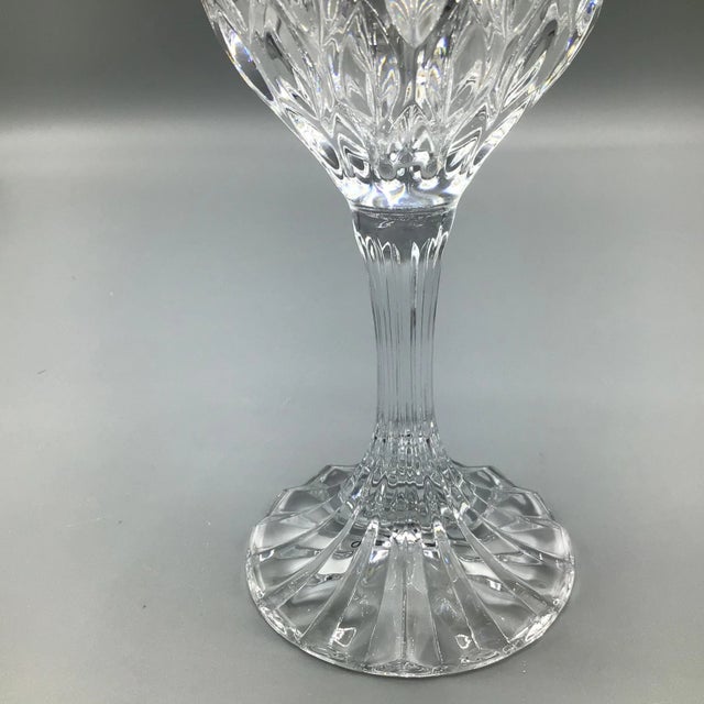 French Fluted Stem Bretagne Water Goblets-Set of 12 For Sale - Image 9 of 12