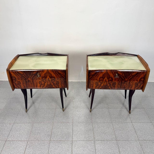 Mid-Century Italian Nightstands, 1950s, Set of 2 For Sale - Image 6 of 11