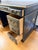Chinoiserie Ebonized Hand Painted Kneehole Leather Top Desk For Sale - Image 12 of 12
