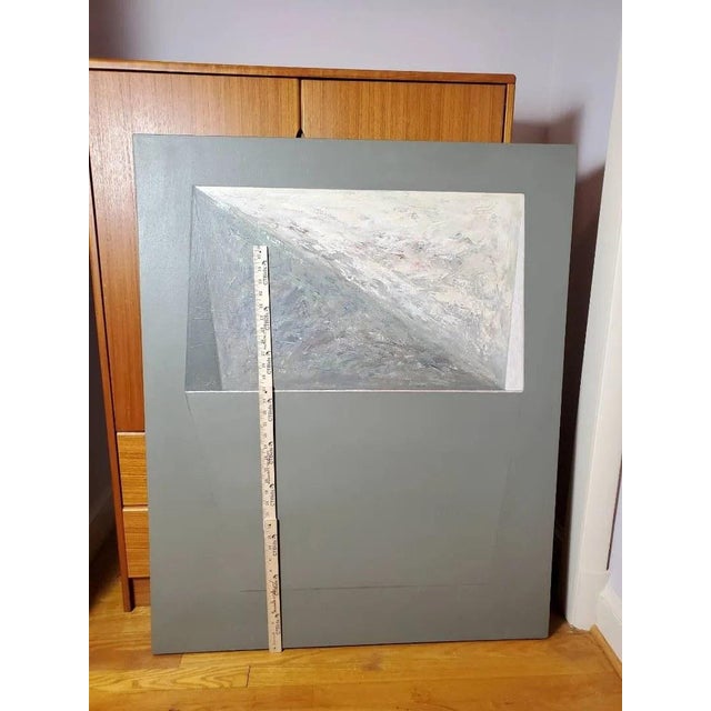 Late 20th Century Rod MacKillop Attributed Original Abstract Optical Illusion Painting For Sale In Baltimore - Image 6 of 7