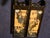 Chinese Vintage Chinese Hand-Carved Cork Art Folding Triptych Screen – Black Lacquer, San Yip, Hong Kong For Sale - Image 3 of 4