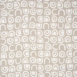 Schumacher X Hadiya Williams Threshold Printed Linen Fabric in Ginger