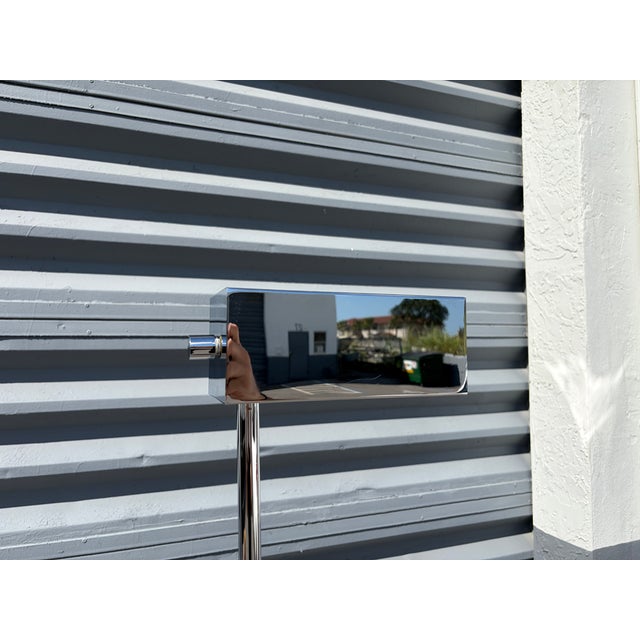 Mid-Century Modern 1970s Chrome Torchere by Casella, Floor Lamp For Sale - Image 3 of 17