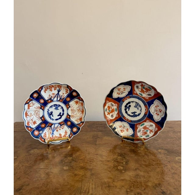 1900 - 1909 Antique Japanese Imari Plates, 1900, Set of 5 For Sale - Image 5 of 7
