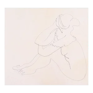 'Seated Nude' by Victor Di Gesu, Paris, Louvre, Salon D'Automne, Académie Chaumière, San Francisco Art Association, Los Angeles County Museum of Art