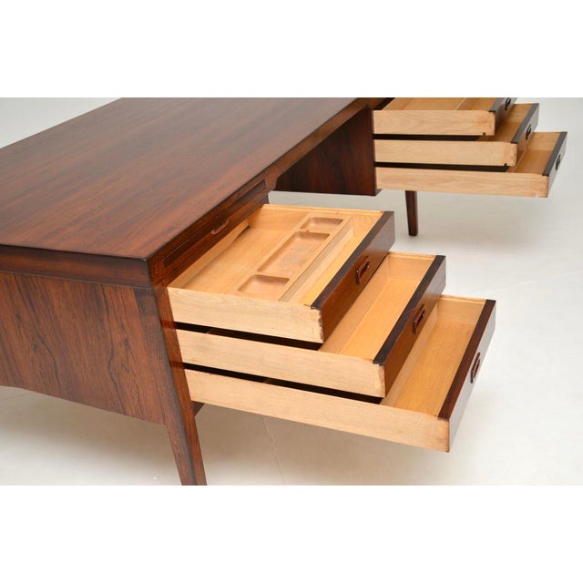 Large Vintage Danish Executive Desk, 1960 For Sale - Image 18 of 18