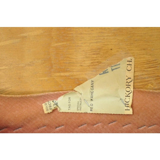 Mid 20th Century Vintage Hickory Chair Co Georgian Style Mahogany Corner Accent Side Chair For Sale - Image 9 of 12