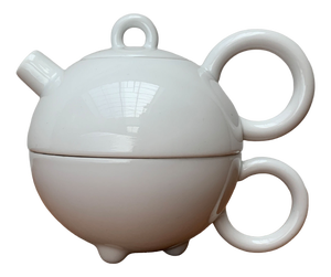 Vintage Postmodern German Fantasia Series Teapot and Cup by Matteo Thun for Arzberg, 1980s, Set of 2