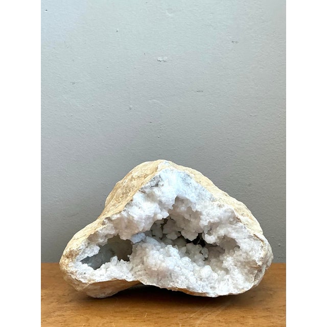 Vintage White Quartz Geode For Sale - Image 11 of 12