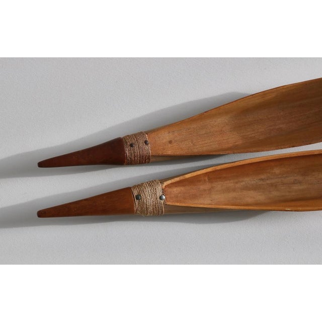 Palm Serving Bowls with Teak Handles from Illums Bolighus, Denmark, 1950s, Set of 2 For Sale - Image 9 of 15