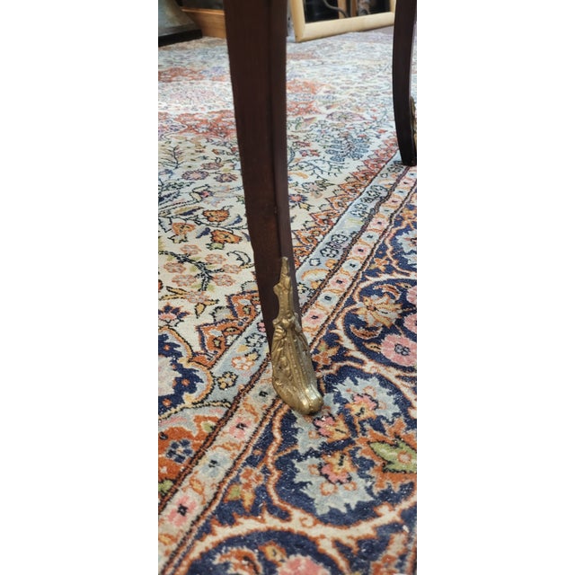 Brown Louis XV Style Antique Display Table For Sale - Image 8 of 13