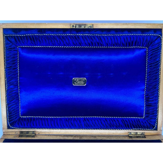 24 Pc., Cased Set of Engraved g.h. Whitaker Silver Fish or Dessert Service For Sale - Image 4 of 9