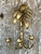 Metal Vintage Regency Gilt Palm Wall Candle Sconce For Sale - Image 7 of 9
