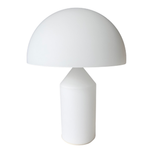 Oluce Atollo Medium Glass Table Lamp by Vico Magistretti