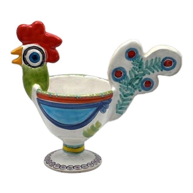 Vintage Giovanni DeSimone Rooster Signed Centerpiece Bowl For Sale