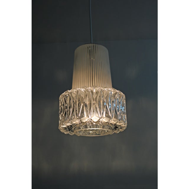 Large Pendant Lamp in Glass from Glashütte Limburg, Germany, 1970s For Sale - Image 6 of 10