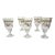 1970s Portmeirion Botanic Garden All Purpose 15 Oz Wine Water Goblet Glass Set of 5 For Sale