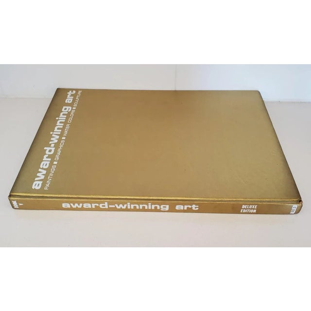 Gold large size hardcover Award-Winning Art Book, Vintage. Collection of paintings, graphics, water colors, sculpture....