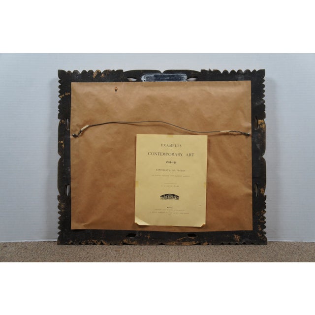 Antique French Les Cadeaux De Noce Baroque Wedding Palace Etching 25" For Sale - Image 9 of 12