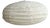 Large Oval Flattened Pendant Light in Rattan and Natural Linen, 1980s For Sale