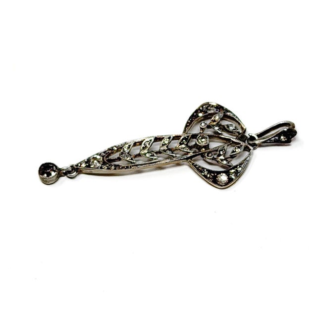 Antique Jugendstil Silver and Paste Pendant, 1900s For Sale - Image 4 of 8