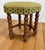 Mid 20th Century Vintage Mid-Century Oak Footstool With Geometric Needlepoint Tapestry For Sale - Image 5 of 9