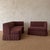 Dresden Banquette 2- Piece Slip Covered in Dark Rust Linen For Sale In Los Angeles - Image 6 of 10