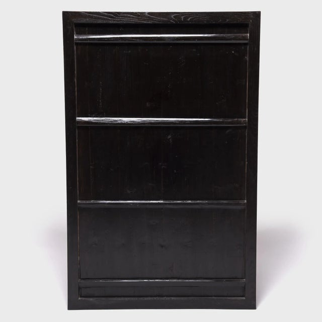 Early 20th Century Early 20th Century Chinese Painted Floral Longevity Panel For Sale - Image 5 of 5