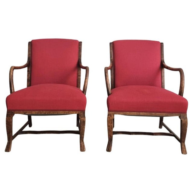 Set of Swedish Grace Armchairs, 1930s For Sale - Image 12 of 12