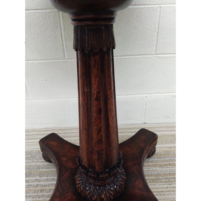 Jonathan Charles Buckingham Collection Mahogany 32" Round Pedestal Game Table For Sale In New York - Image 6 of 12