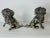 Art Nouveau Vintage 1920s Silver-Plated Lap Dog Figurines, a Pair For Sale - Image 3 of 8