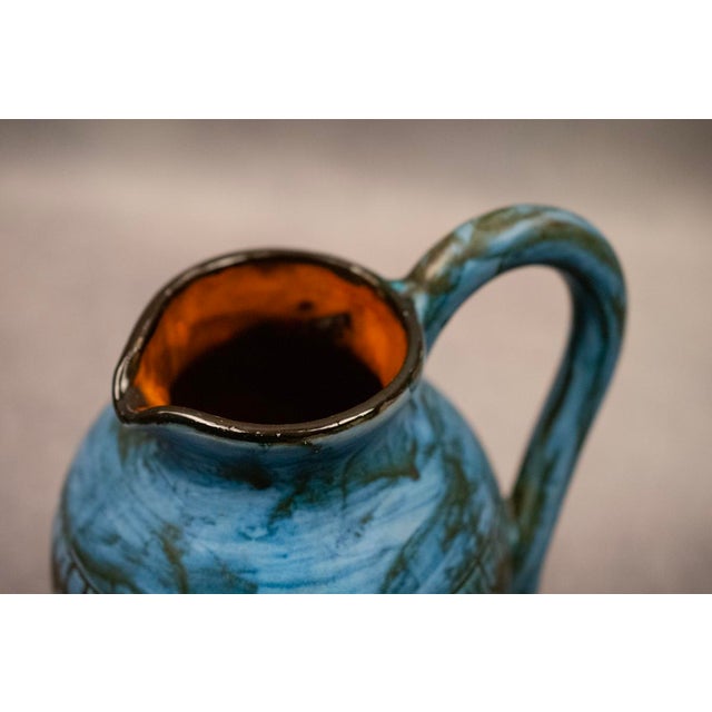 Glazed Earthenware Pitcher by Jérôme Massier Fils / Alain Maunier, Vallauris, France, 1960-1980 For Sale - Image 17 of 18