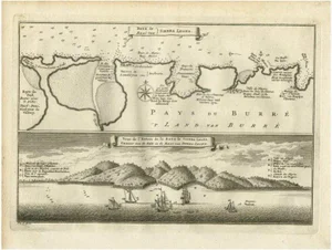 Antique Map of the Bay of Sierra Leone in Africa, 1750