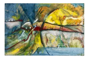 Mid 20th Century Abstract Painting on Canvas