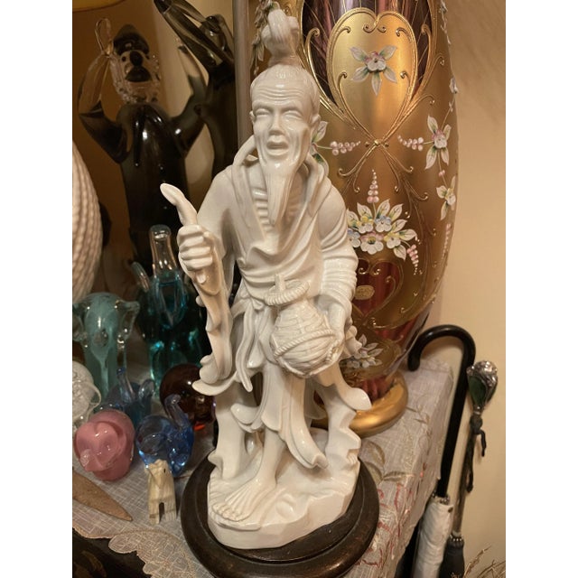 Chinese Fisherman Lamp For Sale - Image 4 of 8