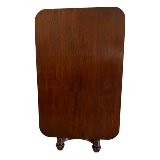William IV English Figured Mahogany Pedestal Tilt Top Dining Table, 1830 For Sale