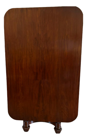 William IV English Figured Mahogany Pedestal Tilt Top Dining Table, 1830