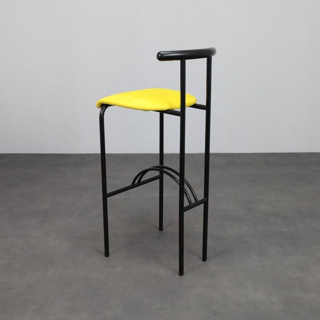 Postmodern Bar Stools, Italy, 1980s, Set of 4 For Sale - Image 6 of 10