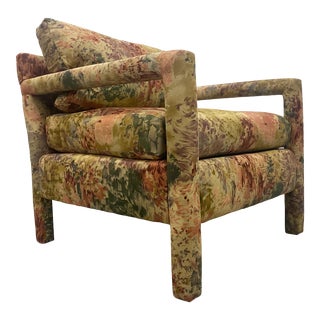 1970s Vintage Parsons Style Chair For Sale