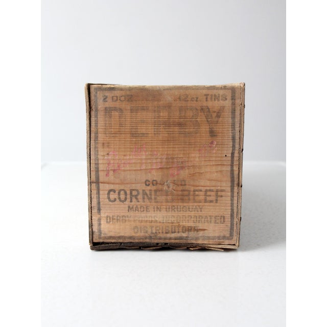 Vintage Derby Food Wood Crate For Sale - Image 6 of 11