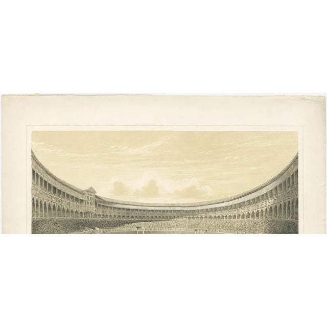 Illustration of the Plaza de Toros of Madrid, 1860, Print For Sale - Image 3 of 8