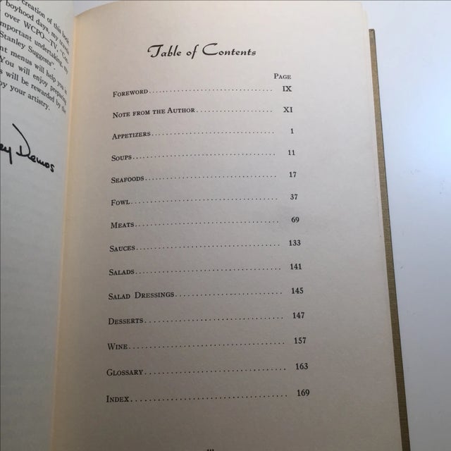 Stanley Suggests Gourmet Menus, 1962 For Sale - Image 5 of 10