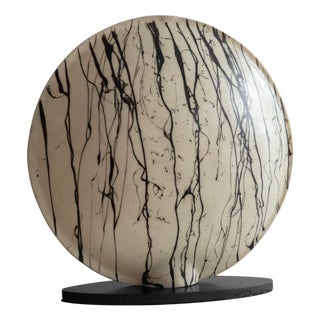 Vintage Round Table Lamp, 1980s For Sale