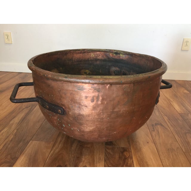 Giant Antique Copper Cauldron Chairish
