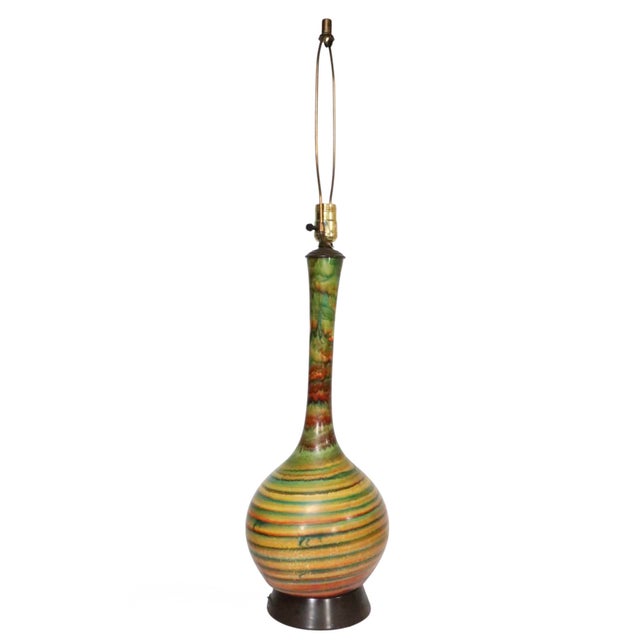 1950s 1957 Mid Century Ceramic Table Lamps by the Quartite Creative Corporation - a Pair For Sale - Image 5 of 18