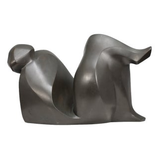Francine Govers, Abstract Female Sculpture, 1990s, Bronze For Sale